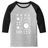 Synthesizer Knobs And Dials Youth 3/4 Sleeve | Artistshot