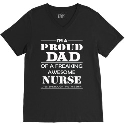 FATHER'S DAY- DAD SHIRTS - AWESOME NURSE V-Neck Tee | Artistshot