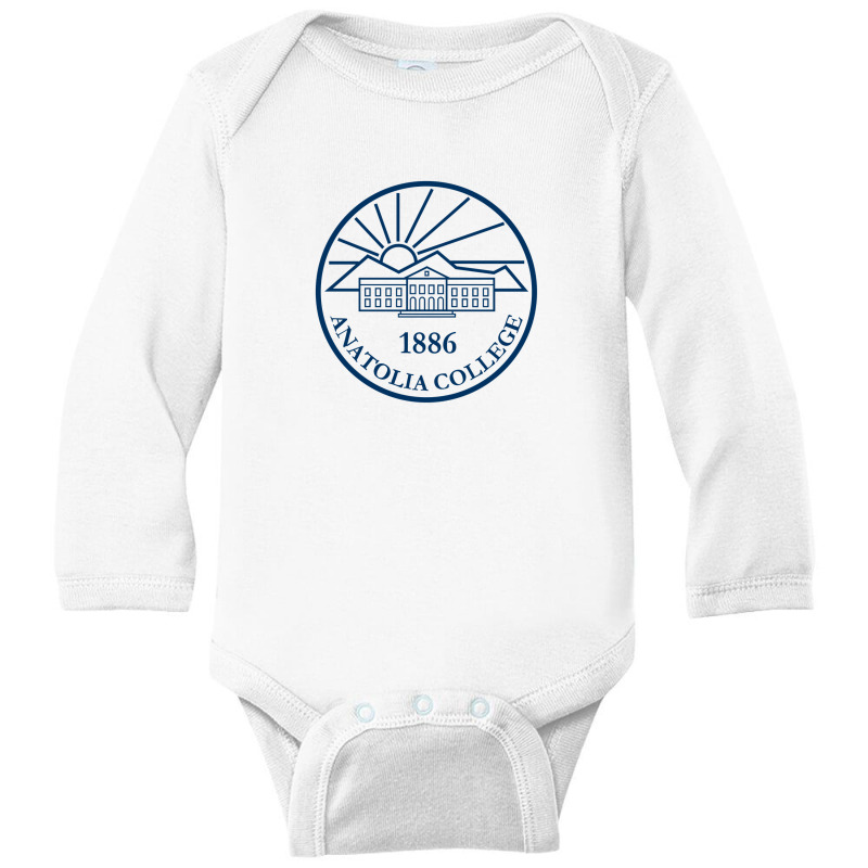 Anatolia College Seal Long Sleeve Baby Bodysuit by rispan | Artistshot