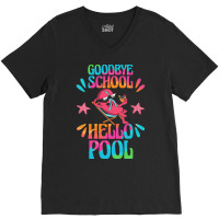 Goodbye School Hello Pool T  Shirt Goodbye School Hello Pool T  Shirtb V-neck Tee | Artistshot