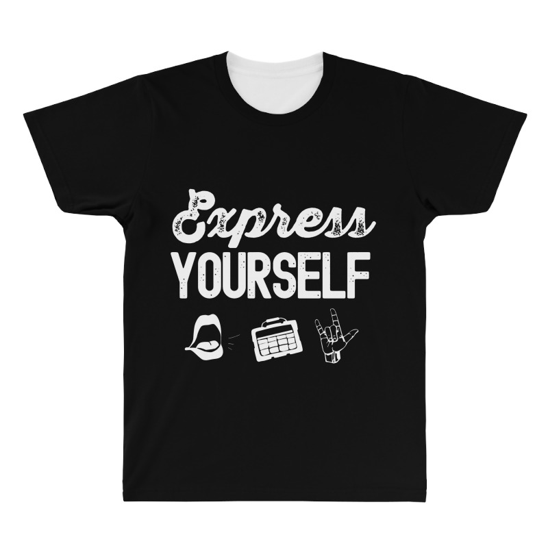 Express Yourself Advocate Slp Parent Aac Neurodiversity All Over Men's T-shirt | Artistshot