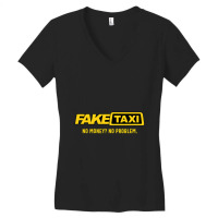 Fake Taxi No Money No Problem Taxi Driver Gift Women's V-neck T-shirt | Artistshot