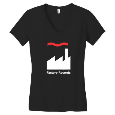 Factory Records Women's V-neck T-shirt Designed By Minimiamis