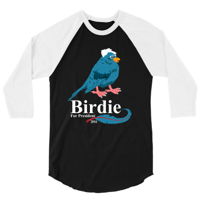 Birdie  Sanders 3/4 Sleeve Shirt Designed By Rardesign