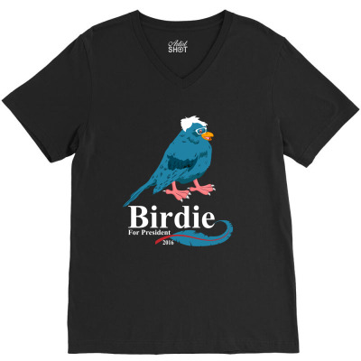 Birdie  Sanders V-neck Tee Designed By Rardesign