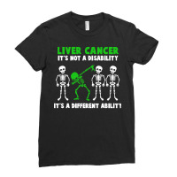 Liver Cancer Awareness T  Shirt Liver Cancer Awareness It's Not A Disa Ladies Fitted T-shirt | Artistshot