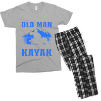 Kayak T  Shirt Kayaking Old Man Kayaker Canoe T  Shirt Men's T-shirt Pajama Set | Artistshot