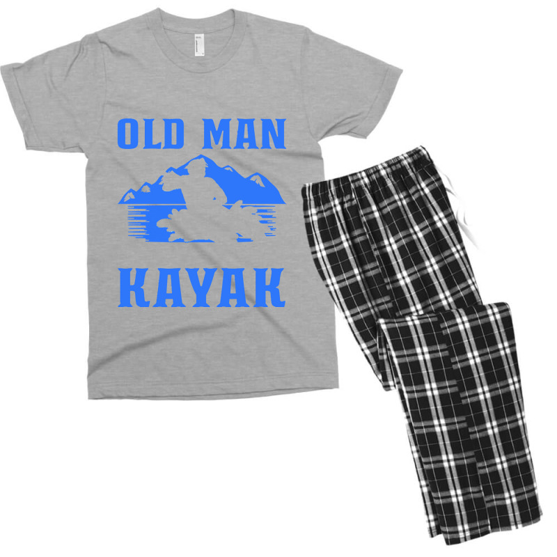 Kayak T  Shirt Kayaking Old Man Kayaker Canoe T  Shirt Men's T-shirt Pajama Set | Artistshot