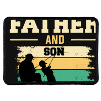 Fishing Father Fathers Day Matching Fishing Father And Son Rectangle Patch | Artistshot