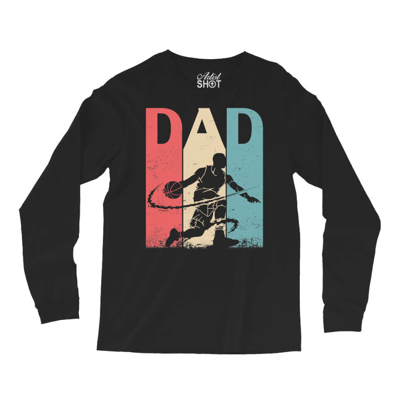 Basketball Coach Great Father Day Men Basketball Playing Daddy Papa Da Long Sleeve Shirts | Artistshot