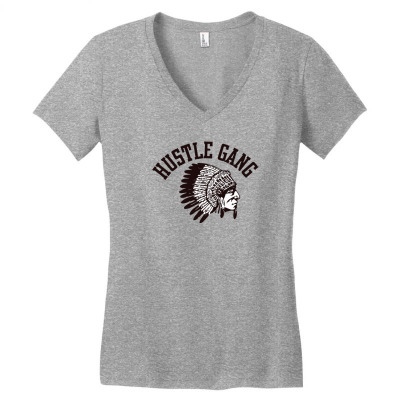 Hustle Gang [tw] Women's V-neck T-shirt Designed By Kinosdida