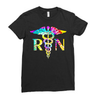 Lovely Rn Registered Nurse Tie Dye T  Shirt Lovely Rn Registered Nurse Ladies Fitted T-shirt | Artistshot