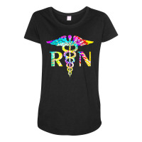 Lovely Rn Registered Nurse Tie Dye T  Shirt Lovely Rn Registered Nurse Maternity Scoop Neck T-shirt | Artistshot