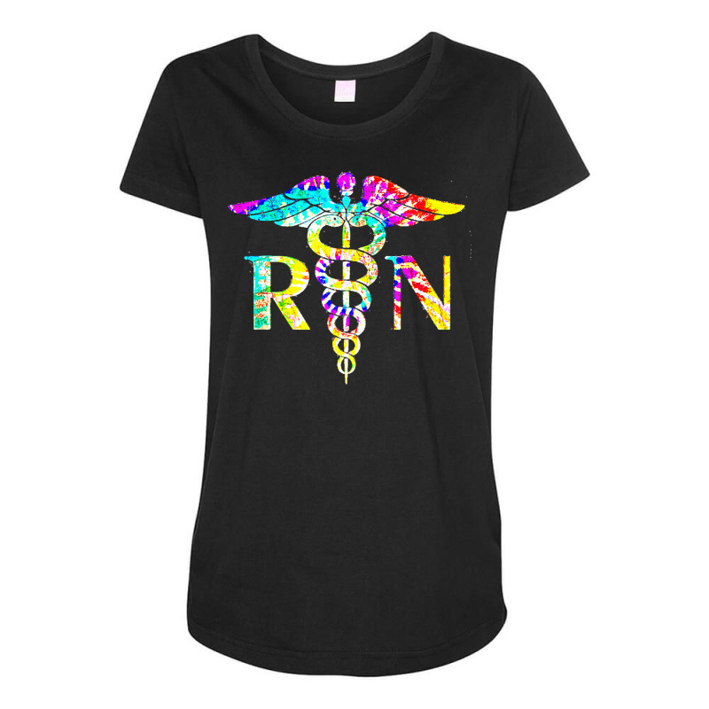 Lovely Rn Registered Nurse Tie Dye T  Shirt Lovely Rn Registered Nurse Maternity Scoop Neck T-shirt | Artistshot