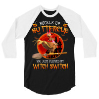 Chicken Chick You Just Flipped My Witch Switch Funny Chicken Witches 3 3/4 Sleeve Shirt | Artistshot