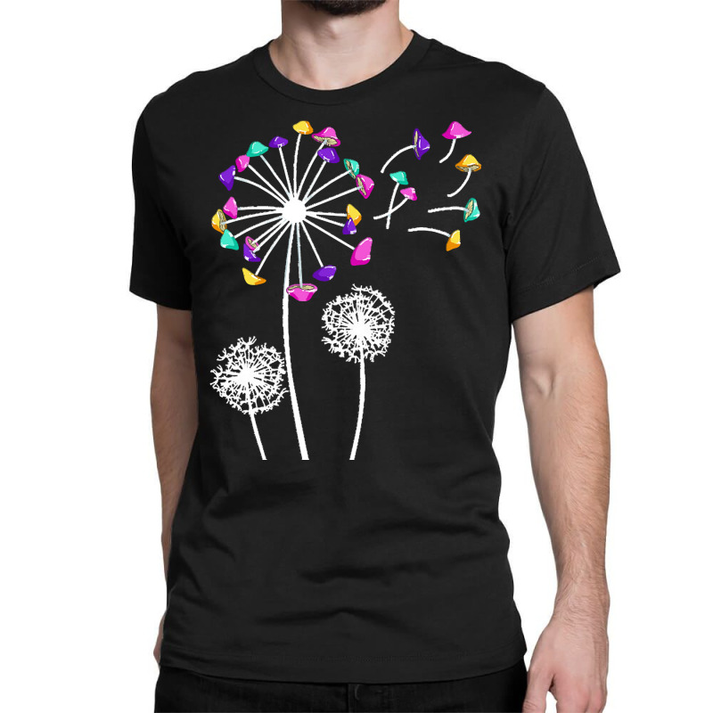 Magic Mushroom T  Shirt Dandelion Magic Shrooms Men Hallucinogenic Mus Classic T-shirt by armoutcome | Artistshot