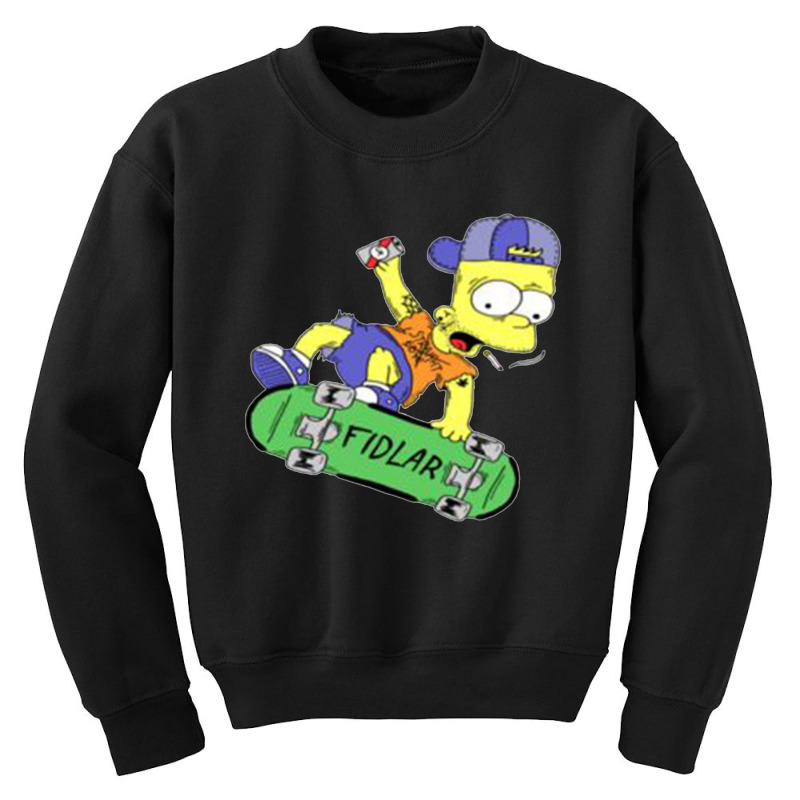 Cute Simpson Cartoon Youth Sweatshirt by hose white | Artistshot