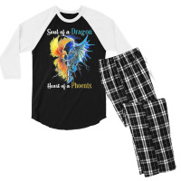 Soul Of A Dragon Heart Of A Phoenix T Shirt Men's 3/4 Sleeve Pajama Set | Artistshot