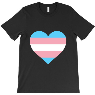 Enough Transgender Heart Merch T-shirt Designed By Juandikara