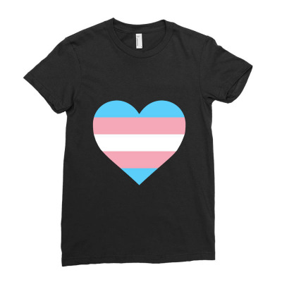 Enough Transgender Heart Merch Ladies Fitted T-shirt Designed By Juandikara