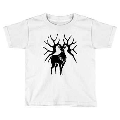 Golden Deer Horn Toddler T-shirt Designed By Ringgoku