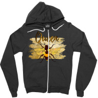 Bee Beekeeper Womens Queen Bee Honey Cute Womens Hive Vneck 614 Hive B Zipper Hoodie | Artistshot