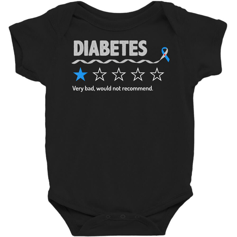 Diabetes Review Very Bad Would Not Recommend 1 Star Rating T Shirt Baby Bodysuit | Artistshot