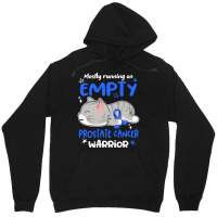 Prostate Cancer Awareness T  Shirt Mostly Running On Empty Prostate Ca Unisex Hoodie | Artistshot