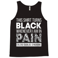 Womens Warrior Ehlers Danlos Syndrome Eds Awareness Zebra Ribbon V Nec Tank Top | Artistshot