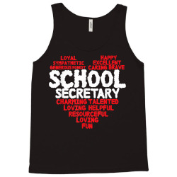 funny school secretary t shirt Tank Top | Artistshot