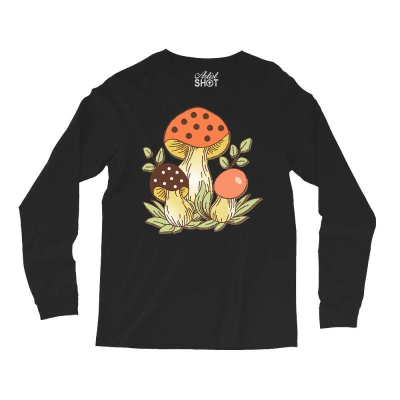 Mushrooms T  Shirt Retro 70's Mushrooms T  Shirt Long Sleeve Shirts | Artistshot