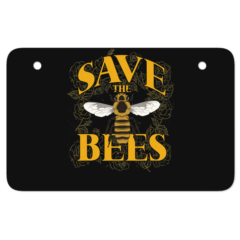 Bee Beekeeper Apiarist Environmental Awareness Honeybee 281 Hive Beeke Atv License Plate | Artistshot