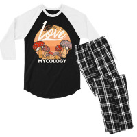 Mycology T  Shirt Mycologist Mycology Mushroom Lover T  Shirt Men's 3/4 Sleeve Pajama Set | Artistshot