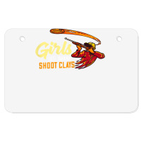 Womens Sporting Clay Shooting Gift Trap Skeet Shooting T Shirt Atv License Plate | Artistshot