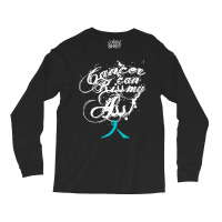 Ovarian Cancer T  Shirt Cancer Can Kiss My Ass! Ovarian ( Teal Ribbon) Long Sleeve Shirts | Artistshot