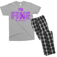 Pancreatic Cancer Awareness T  Shirt Pancreatic Cancer Awareness Fine Men's T-shirt Pajama Set | Artistshot