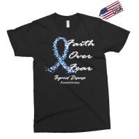 Thyroid Disease Awareness T  Shirt Thyroid Disease Awareness Faith Ove Exclusive T-shirt | Artistshot