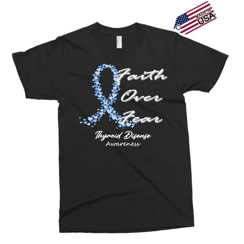 Thyroid Disease Awareness T  Shirt Thyroid Disease Awareness Faith Ove Exclusive T-shirt by rico96716 | Artistshot