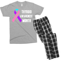 Thyroid T  Shirt Thyroid Awareness Month T  Shirt Men's T-shirt Pajama Set | Artistshot