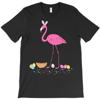 Pretty Easter Flamingo With Easter T  Shirt Easter Flamingo Easter Bun T-shirt | Artistshot