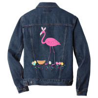 Pretty Easter Flamingo With Easter T  Shirt Easter Flamingo Easter Bun Men Denim Jacket | Artistshot