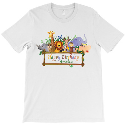 Amelia Happy Birthday T-shirt Designed By AyŞenur