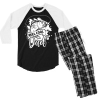 Reel Cool Dad T  Shirt Reel Cool Dad Fishing Lovers Fathers Day Gifts Men's 3/4 Sleeve Pajama Set | Artistshot