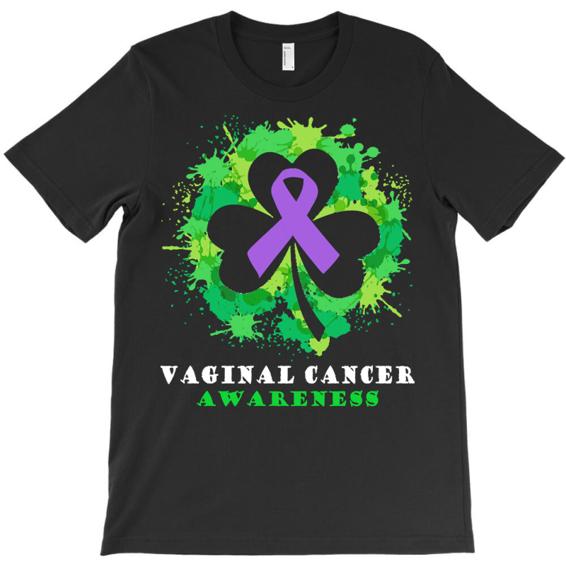 Vaginal Cancer Awareness T  Shirt Vaginal Cancer  Awareness Ribbon Sha T-Shirt by rico96716 | Artistshot