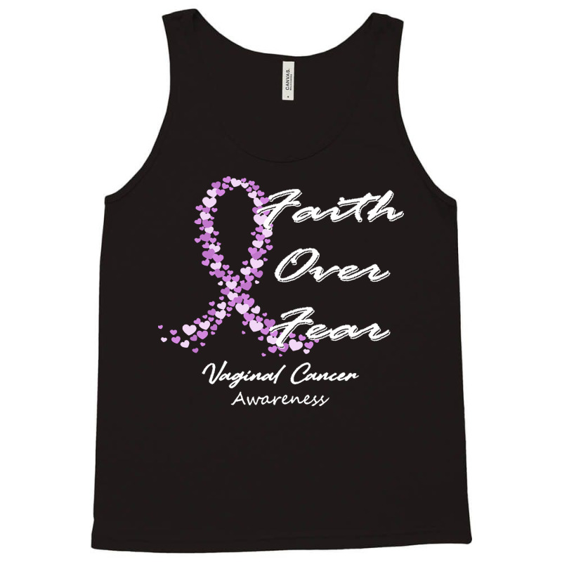 Vaginal Cancer Awareness T  Shirt Vaginal Cancer Awareness Faith Over Tank Top by rico96716 | Artistshot