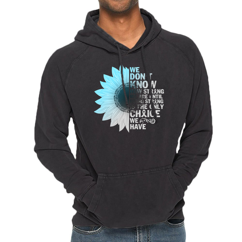 Diabetes Diabetic T21 Grey Blue Sunflower Being Strong Warrior 88 Diab Vintage Hoodie | Artistshot