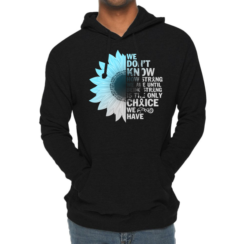 Diabetes Diabetic T21 Grey Blue Sunflower Being Strong Warrior 88 Diab Lightweight Hoodie | Artistshot