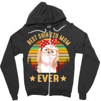 Shih Tzu T  Shirt Best Shih Tzu Mom Ever T  Shirt Zipper Hoodie | Artistshot