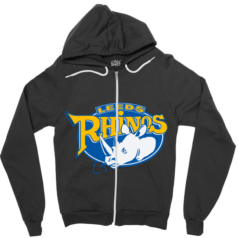 The-leeds-rhinos-vectorized-pen Zipper Hoodie | Artistshot