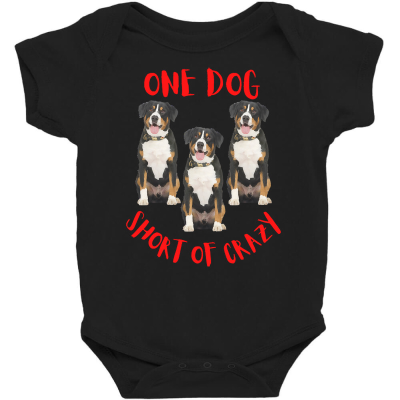 One Dog Short Of Crazy T  Shirtone Dog Short Of Crazy T  Shirt (16) Baby Bodysuit | Artistshot